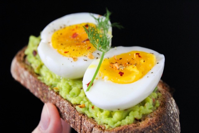 Avocado toast with egg